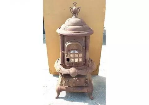 Vintage Cast Iron Parlor Stove