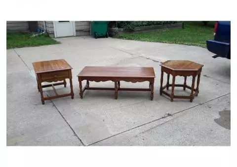 Coffee Table & Two End Tables