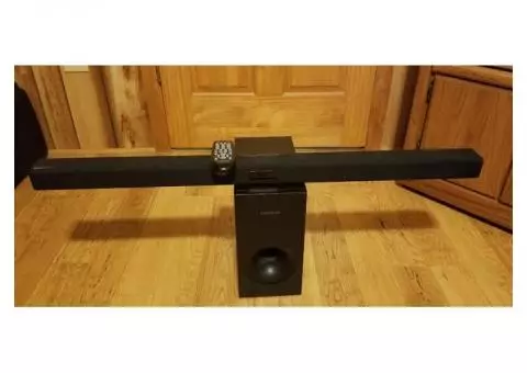 Samsung sound bar w/subwoofer and remote