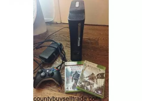 Xbox 360 Elite, 120g hard drive plus games