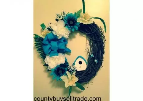 Birdhouse Wreath