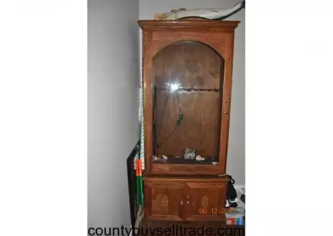 Beautiful homemade gun cabinet