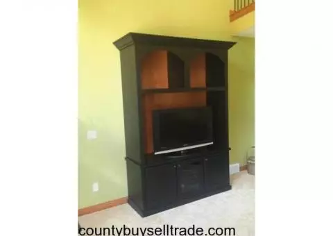 Custom Entertainment Center (Solid Maple)