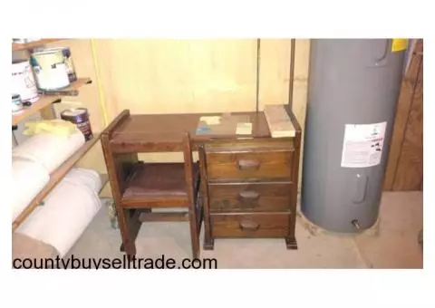 Desk and chair