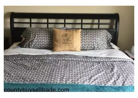 Black Headboard Set