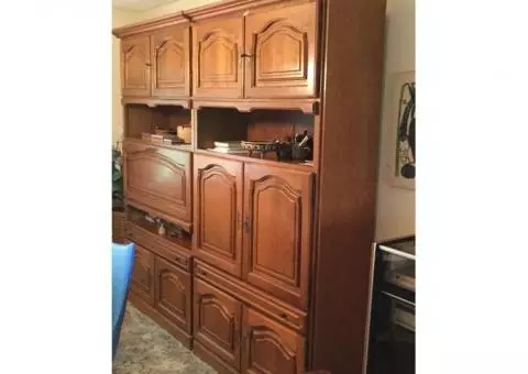 Solid wood cabinets - set of 4