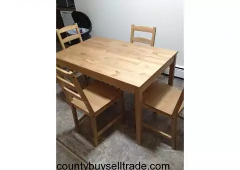 moving sale-shelving, desk and chair, dining table set