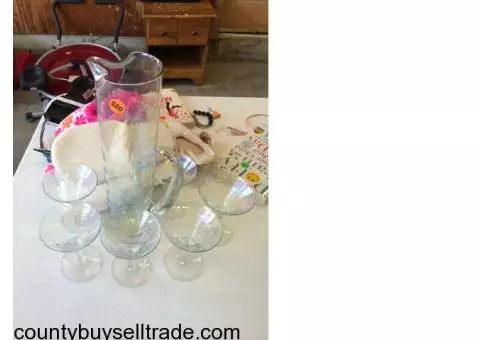 Decanter set with glasses