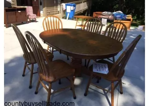 Oak Dining Room Table