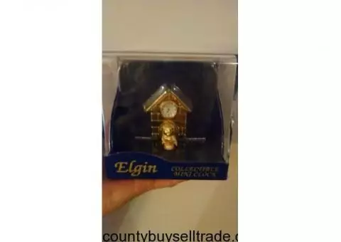 Elgin Collectible Mini Clock