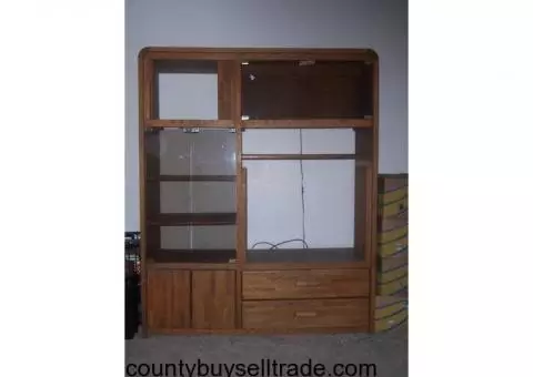 Oak Wall Unit