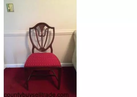 Antique shield back chairs