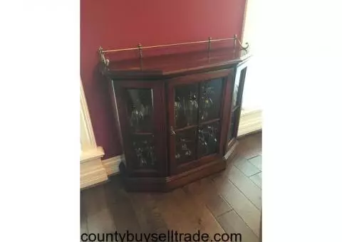 Solid Cherry Curio Cabinet