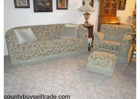 3pc SOFA, CHAIR & OTTOMAN