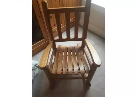 Children's Wooden Rocking Chair