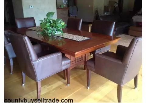 7 piece dining table and chairs