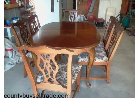 Table and chairs