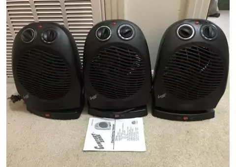 3 Comfort Zone Fan Heaters