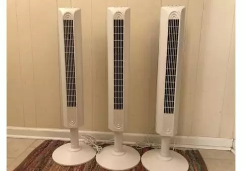 3 Honeywell Tower Fans