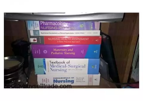 Nursing school textbooks