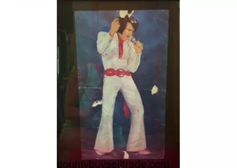 Original ELVIS PRESLEY authenticated signature and signing 1970 Hawaii tour poster